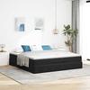 VidaXL Cadre de lit ottoman avec matelas noir 200x200cm velours, cadre de lit avec rangement, cadre de lit avec rangement 3311209