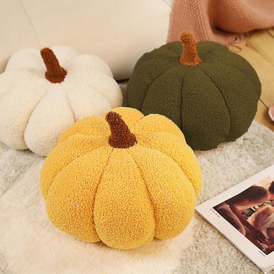 Pumpkin Pillow Plush Soft Handmade PP Cotton Stuffed Pumpkin Throw