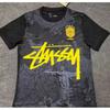 Stussy Signature Soccer Jersey Retro Brazil Argentina Portugal Football Training Shirt Men Women Short Sleeve