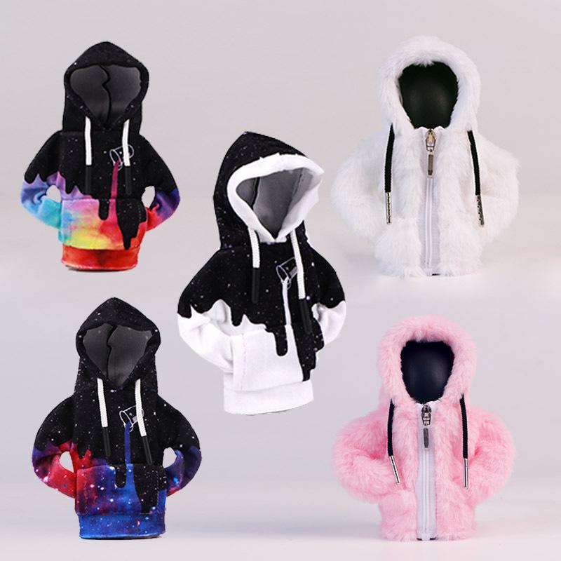 Car Gear Handle Cover Gear Lever Decoration Creative Sweater Hoodie Protection Anti-hand Sweat Shift Gear Clothes