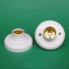 1/5PCS Ceiling White Lamp Accessory Screw Light Bulb Holder E27 Lamp Base Round Socket