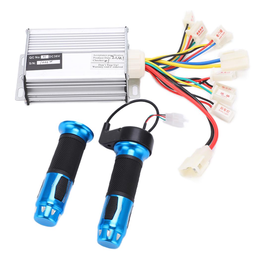 Brush Motor Controller Electric Bike Throttle Aluminum Rubber Bicycle Accessories for Scooters 36v