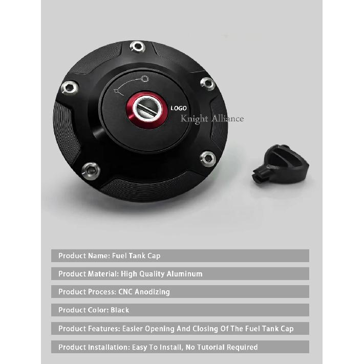 Motorcycle Fuel Gas Tank Cap For DUCATI MONSTER 795 1100 EVO ABS S DIESEL 20th 696 795 Accessories Keyless Cover Quick Release