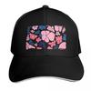 Pink And Blue Tropical Flower Collage Baseball Cap Lightweight Packable Gift For Him Her Casual Daily Wear