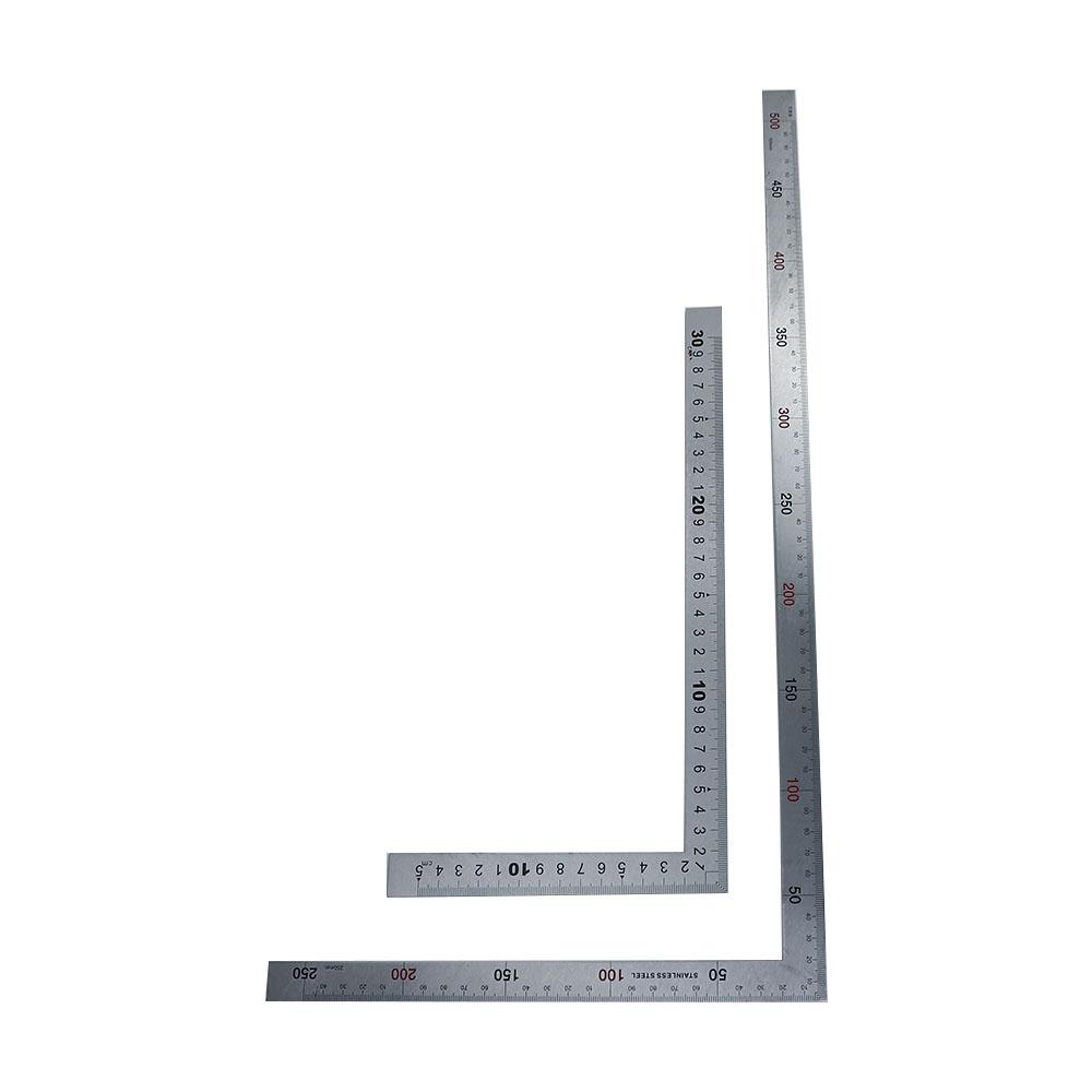 Metal Measuring Tool Double Sided 90 Degree Ruler 90 Angle Ruler L Shape Ruler Straight Ruler
