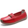 Женские балетки на плоской подошве, кожаные дышащие мокасины с вырезами, женские топсайдеры, балетки, женская повседневная обувь