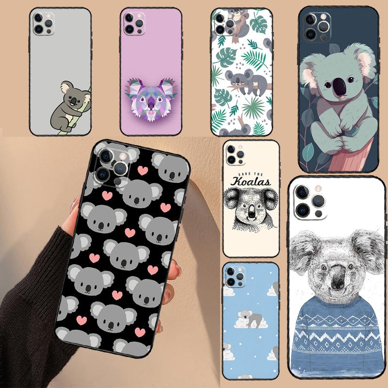 Cute Australia Koala Art Case For Oppo A94 A74 A54 A80 A60 A40 A18 A38 A58 A78 A98 A96 A76 A16 A15 A17 A57 A77 A5 Pro