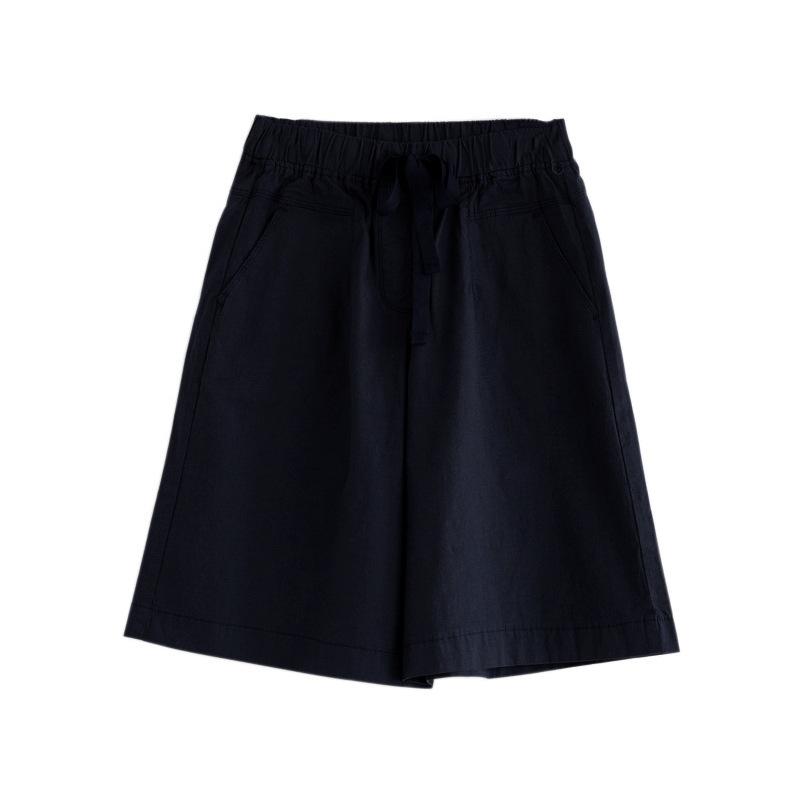 Women's Five-point Pants Loose Shorts Summer Thin Section High Waist Large Size Casual Pants Wide-leg Five-point Pants