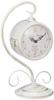 Akizuki Boeki Настольные часы White Victoria W16 x D12 x H28cm Station Clock Подвесные настольные часы Двусторонние 1520-10