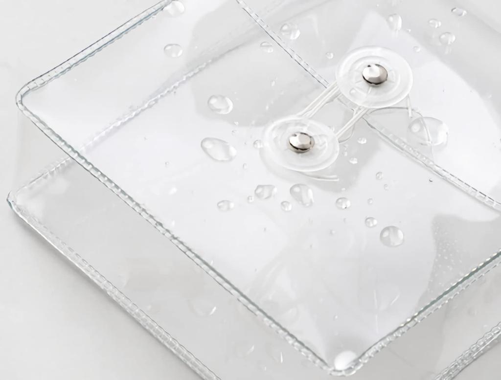 Clear Case Pencil Case Multi Pouch Korean Miscellaneous Goods Transparent Storage Mini Size [Donary] (Simple)