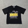 Vintage High Street RHUDE Print Loose Fit Short Sleeve T-Shirt Young Men
