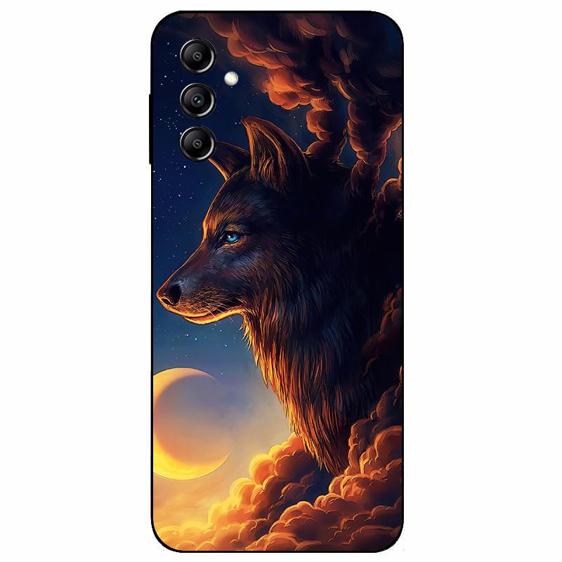 Для Samsung A14 4G A 14 M14 5G Чехол Расписной ТПУ Мягкий Силикон Черный Funda для Samsung Galaxy A14 A145F Бампер GalaxyA14 M 14 Сумка
