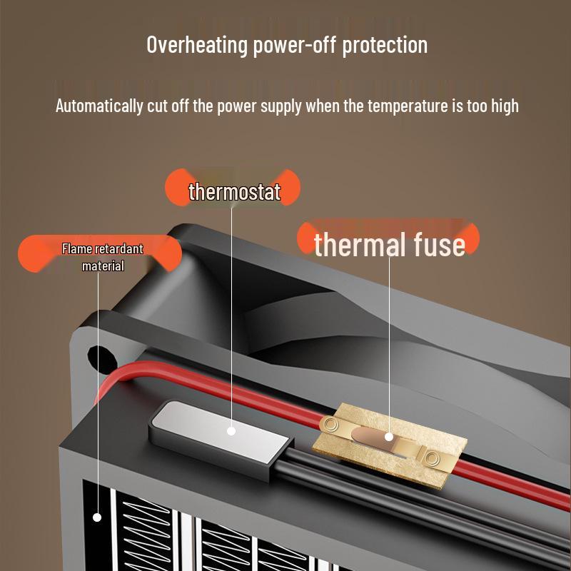 2025 Портативный настольный обогреватель-вентилятор - Компактный электрический солнечный обогреватель для небольших помещений
