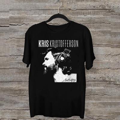 Редкая мужская черная футболка Kris Kristofferson, все размеры, новая, унисекс