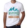 Homme Graphique  Tee Shirt Graphic T Shirt Wilderness HINDU KUSH White