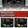 36pcs Reflective Stripe Stickers Car Wheel Rim Vinyl Mark Racing Wheel Hub Decal for Size 18in - 21in Decorative Warning