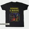 Dungeons and Dragons Фэнтези Приключение Унисекс Черная Футболка Размер S-5XL Унисекс Футболка