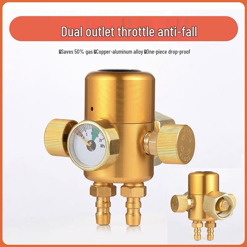 Weldforce Argon Arc Welding Regulator: Energy-Saving, Gas-Saving, Drop-Proof, Explosion-Proof Meter with Pressure Reducing Valve and Gauge.