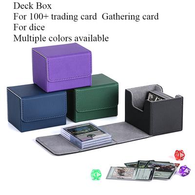 100+ Коробка для колоды игровых карт Gathering Игрушка-карточка с магнитной застежкой Хранилище для игровых карт Кейс для игровых карт Протектор для настольной игры