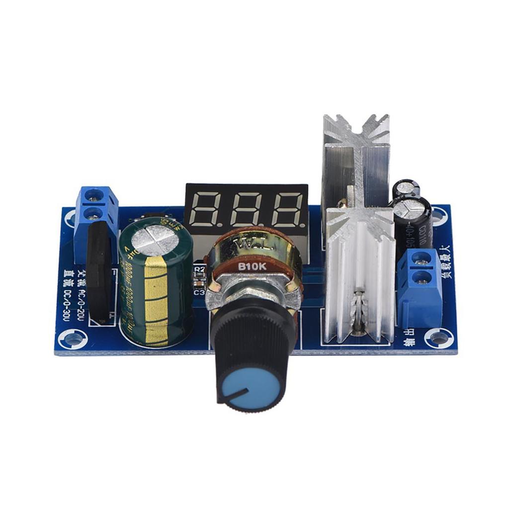 LM317 Регулируемый регулятор напряжения Плата питания Цифровой дисплей напряжения
