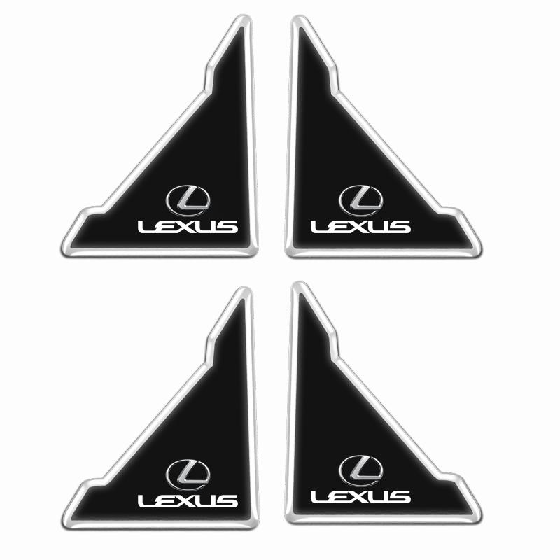 2026 Hot Interior Stickers 2pcs Car Door Corner Transparent Protective Stickers For Lexus LS LC RZ IS350 ES300 GS350 CT200h GX46