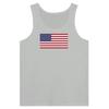 Débardeur - Drapeau des États-Unis - Gris - 100% хлопок - Coupe ajustée - Mixte