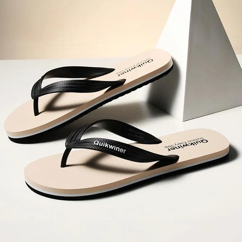 Шлепанцы пляжные летние мужские туфли шиацу шлепанцы тренд 2024 мужские тапочки мужские дешевые туфли стильные горячие модные забавные взрослые