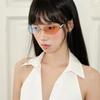 UV Protection Retro Eyeglasses Y2K Style Decorative Sun Glasses Cool Frameless Sunglasses  Holiday