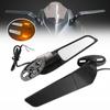 Motorcycle Modified Wind Wing Adjustable Rotating Rearview Mirror For Suzuki GSXR 1000 750 600 GSX650F GSX-R Honda CBR600RR R25