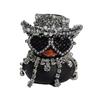 Pink Purple Shiny Rhinestone Duck Car Ornament