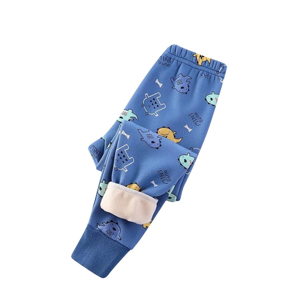 Зимние детские флисовые леггинсы Johns для мальчиков и девочек, толстые теплые штаны для детей