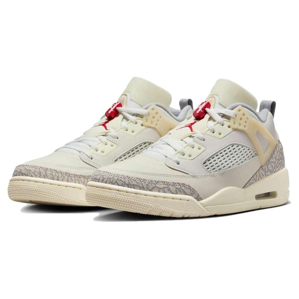 Air Jordan Spizike Low Молочный кокос Мужские кроссовки Кремовый Парусный Университетский красный FQ1759-100