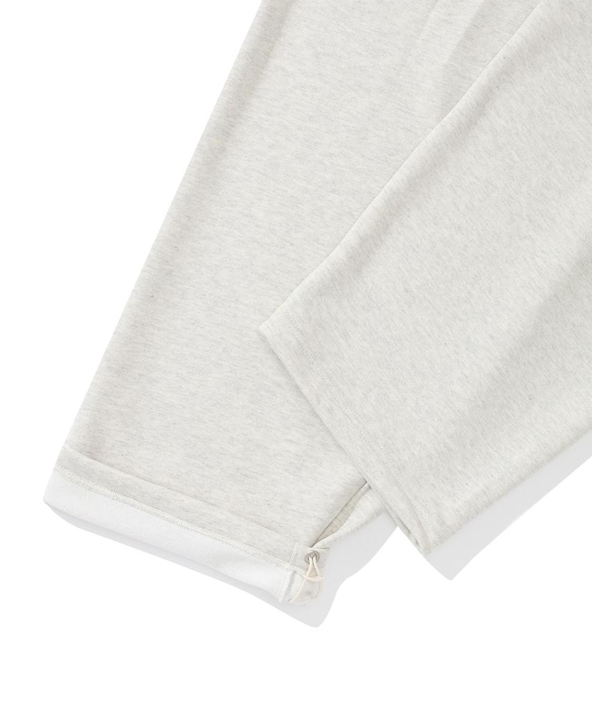 COLUMBIA UNIVERSITY Cu Classic Logo Wide-Fit Terry Pintuck Sweatpants Oatmeal