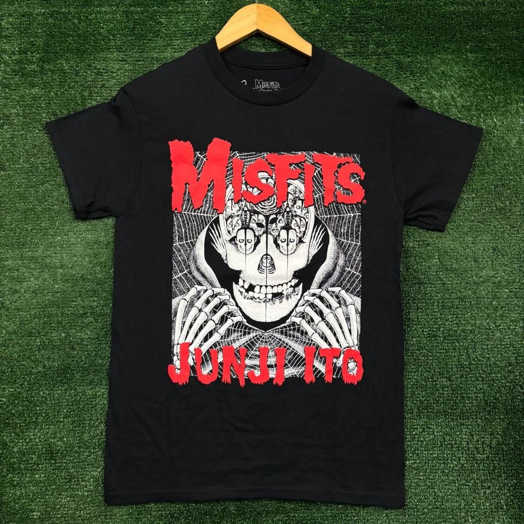 Хоррор-манга Дзюндзи Ито x Панк-рок-группа Misfits Футболка Размер Маленький