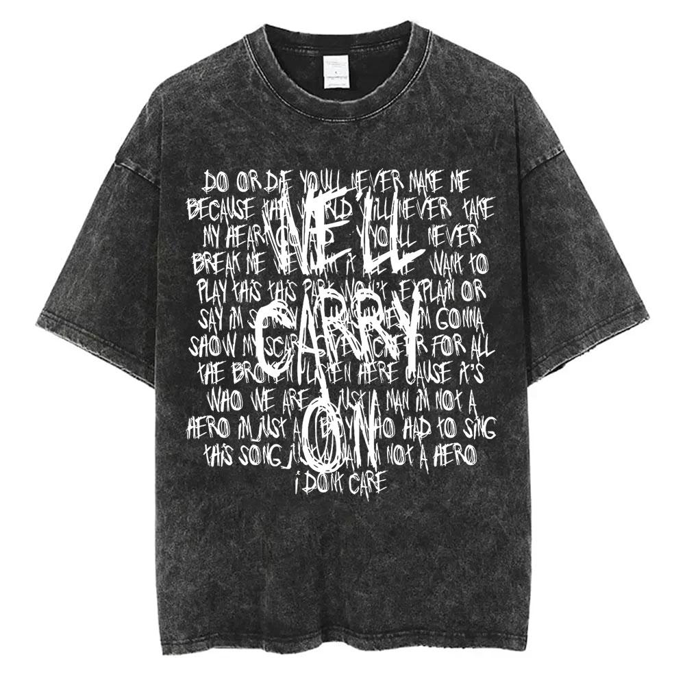 Washed Vintage My Chemical Romance Three Cheers for Sweet Revenge Album Graphic T Shirts Men Women Retro Punk Emo Rock Tshirts