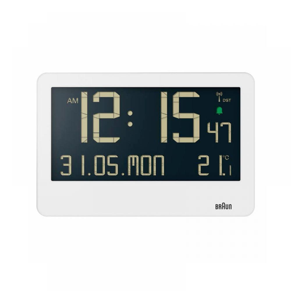 Braun Bc14w цифровой будильник Crescendo с погодным столом и настенными часами для общественных мест