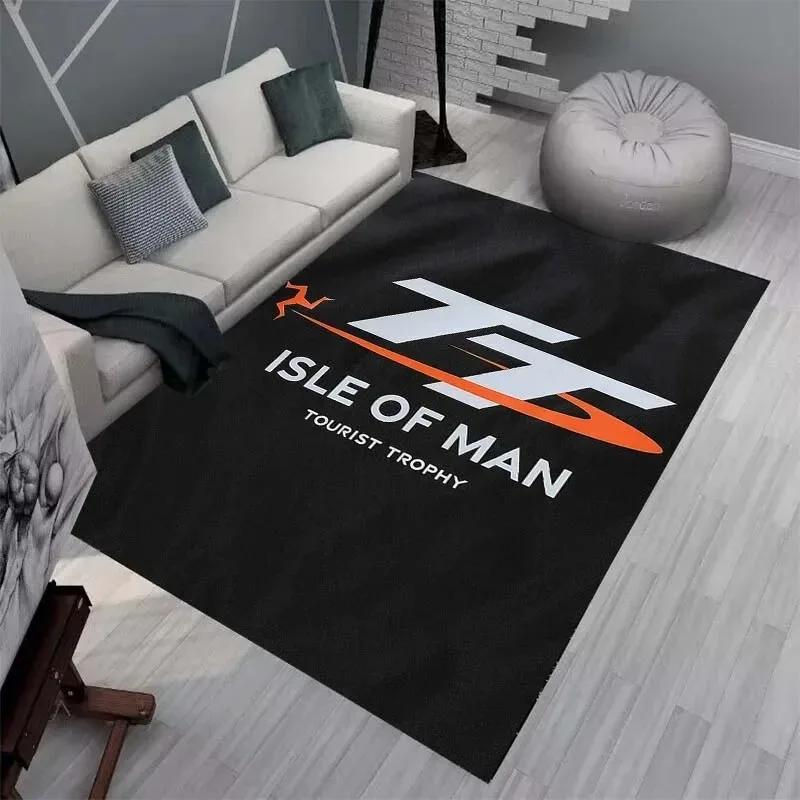 Ковры и коврики Isle of Man TT Ковер для мотоциклетных соревнований Декор для гостиной и спальни Мягкий ковер для большой площади Коврик для детской комнаты