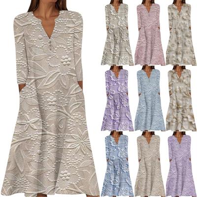 Женское повседневное и модное платье средней длины без рукавов с круглым вырезом