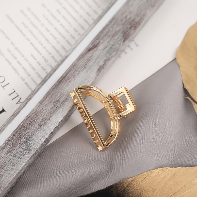 New Metal Hair Clips Claw Fashion Geometric Small Hair Clip Grab For Women Girls Hairpins Hairstyle Barrettes Hair Accessories