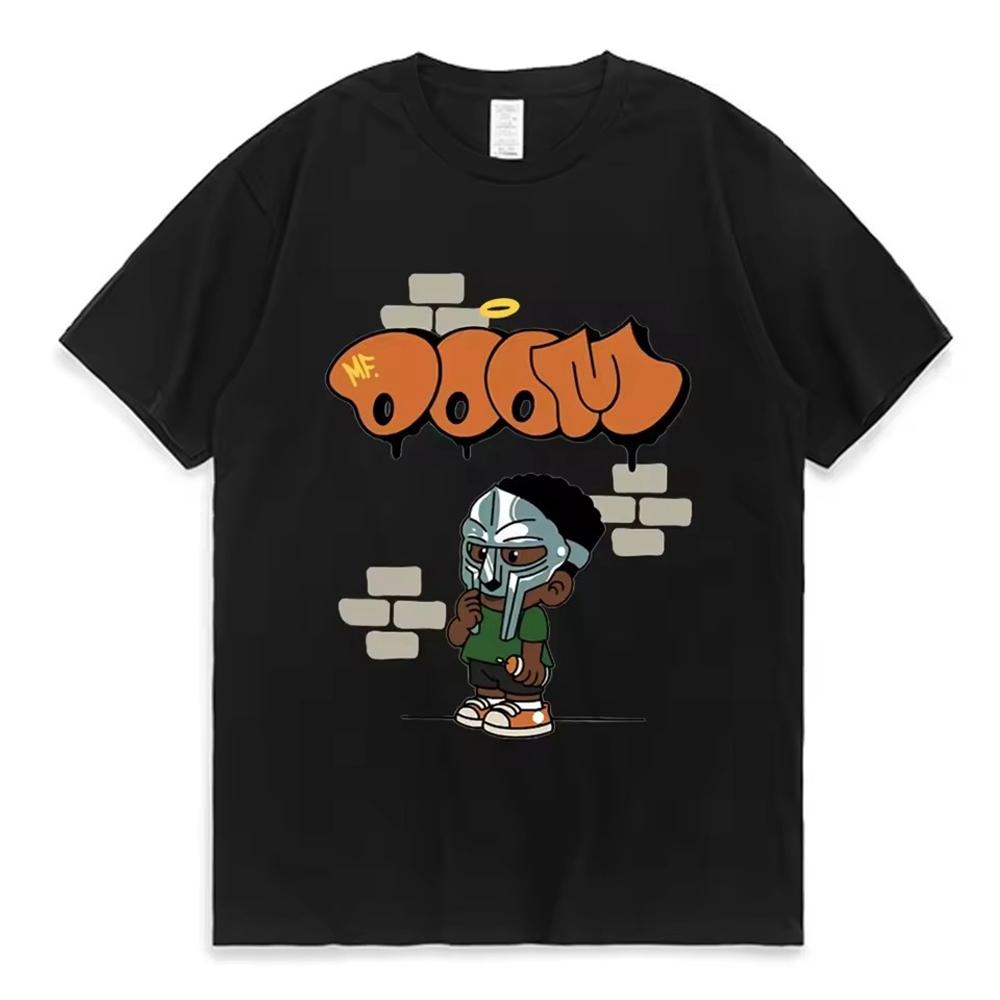 Camisetas Mujer Men Clothing Homme Printing T Shirt New in Top Singer Mf Doom Madlib Madvillain Double Sided Graphic Tshirt