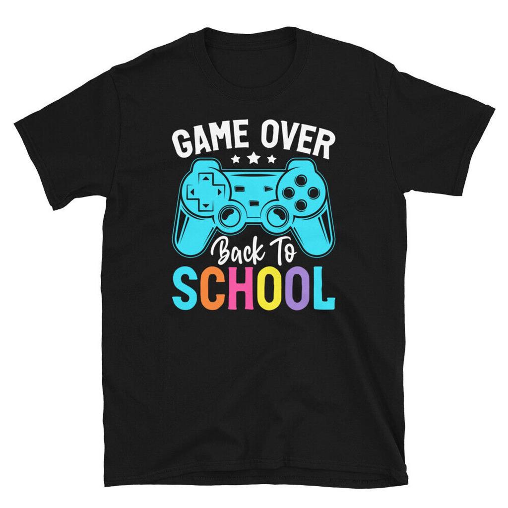 Game Over Back to School Футболка унисекс с коротким рукавом для учителей, учеников, класса