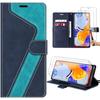 Smartphone Case - Xiaomi - Redmi Note 12 Pro, Note 11 Pro 4G-5G - PU Leather - Kickstand - Tempered Glass