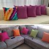 Candy Color Cushion Cover Solid Color Pillow Case Cover Decorative Pillowcase Seat Car Cushion Cover Pillow Case Home Supply