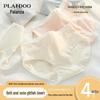 Palando Women's 7A Antibacterial Breathable Cotton Mid-Waist Briefs