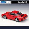 Масштаб 1/24 WELLY Porsche 959, модель автомобиля из сплава, литье под давлением, металлические игрушечные автомобили, модель автомобиля, коллекция высокой имитации, детские подарки