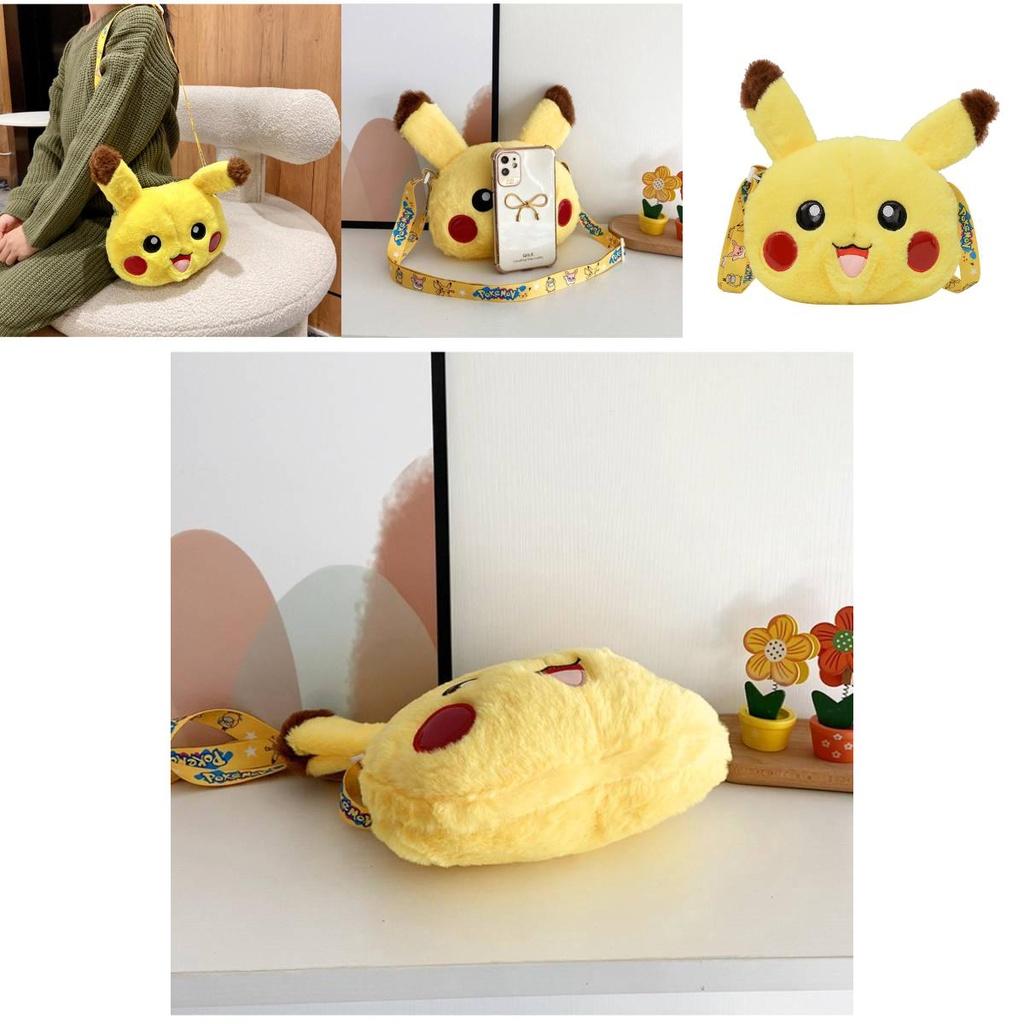 Cute Cartoon Pikachu Plush Wallet Bag Gift