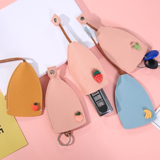 Держатель для ключей Pull Type Unisex Decoration Искусственная кожа Модный милый ключница Key Wallet Товары для дома
