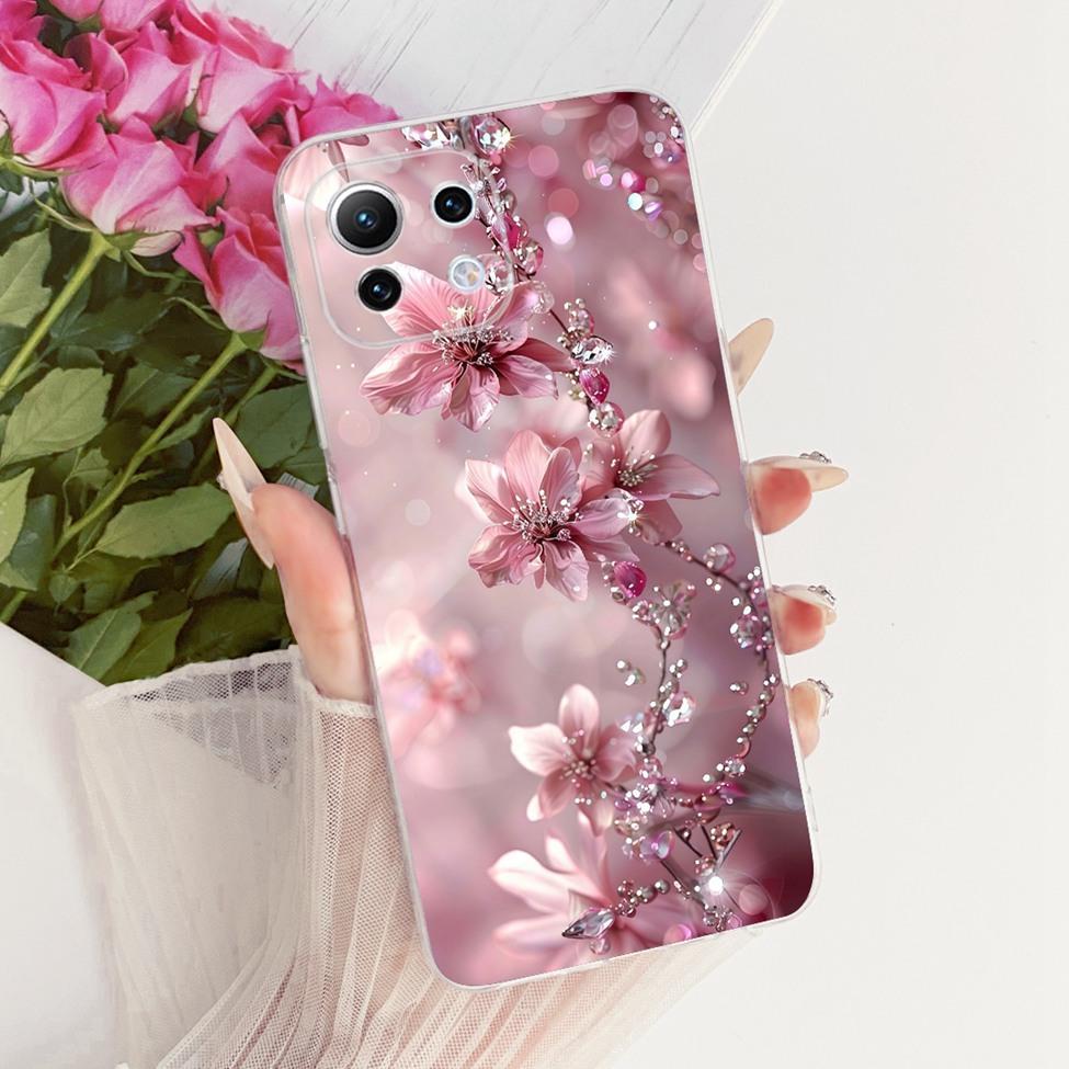 Clear Casing For Xiaomi Mi 11 Lite 4G Cover For Xiaomi Mi 11 Lite 5G Case Cute Cat Fashion Butterfly Funny Painted