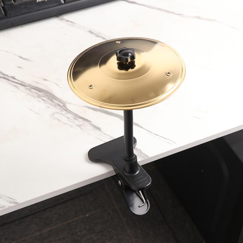 Новый настольный крэш-тарелка Музыкальная тарелка Тарелка для крэша из сплава Тарелка для барабанов Мини-барабан Легко установить Клипса