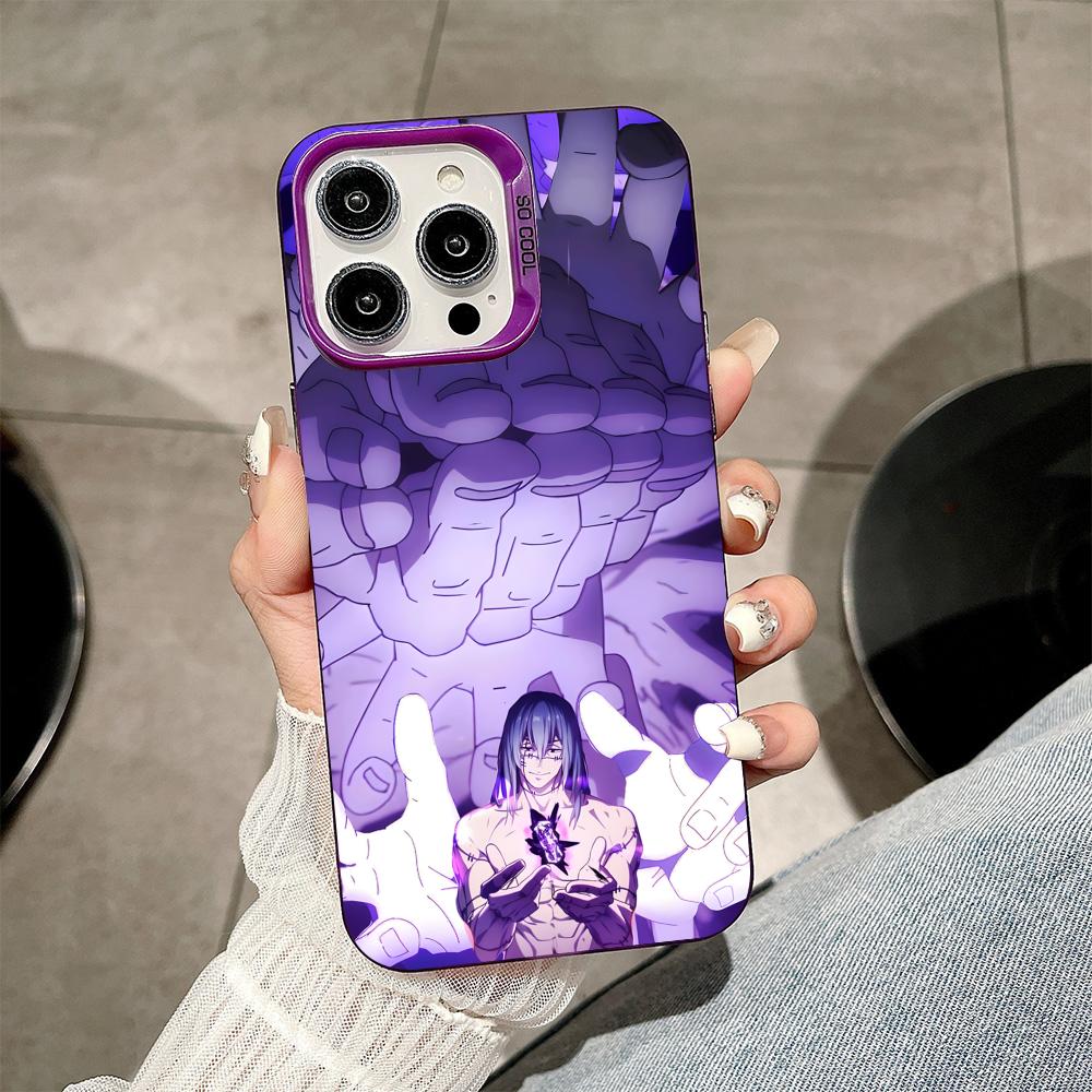 Чехол для телефона JJK Махито для iPhone 17 16 15 14 13 12 11 X XR XS Air Pro Max Plus Фиолетовый Разноцветный Серебристый Чехол